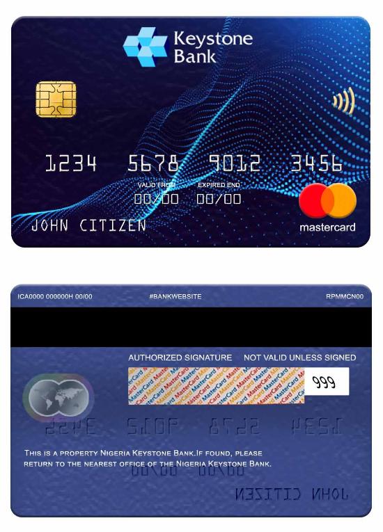 Nigeria Keystone Bank mastercard